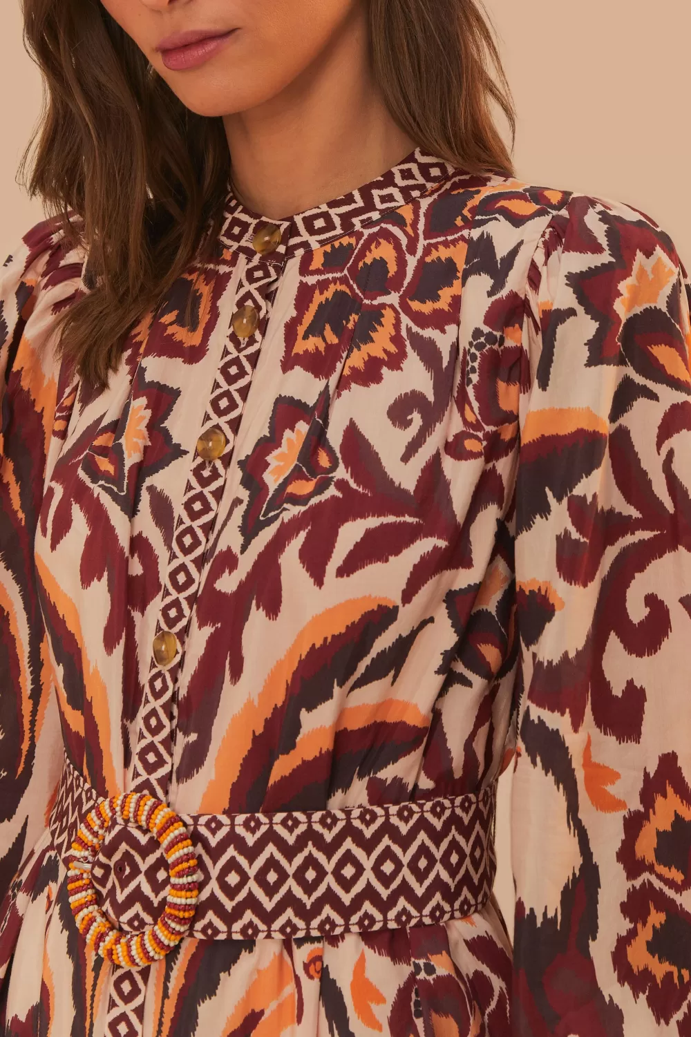 Cream Toucans Scarf Mini Dress | FARM Rio Hot