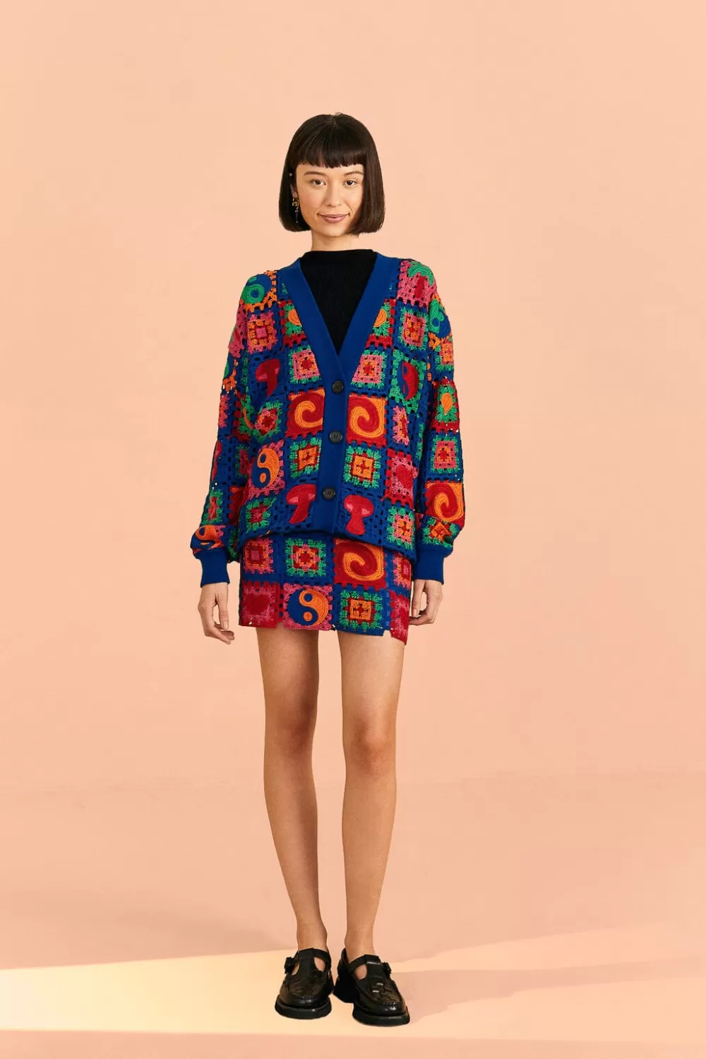 Crochet Icons Sweater Skirt | FARM Rio Store