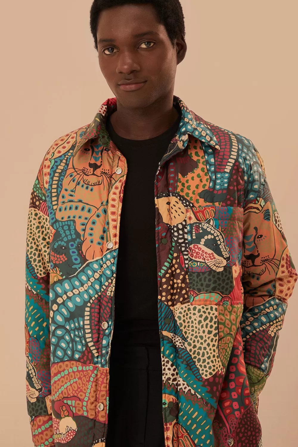 Elephants Reversible Puffer Shirt | FARM Rio Discount