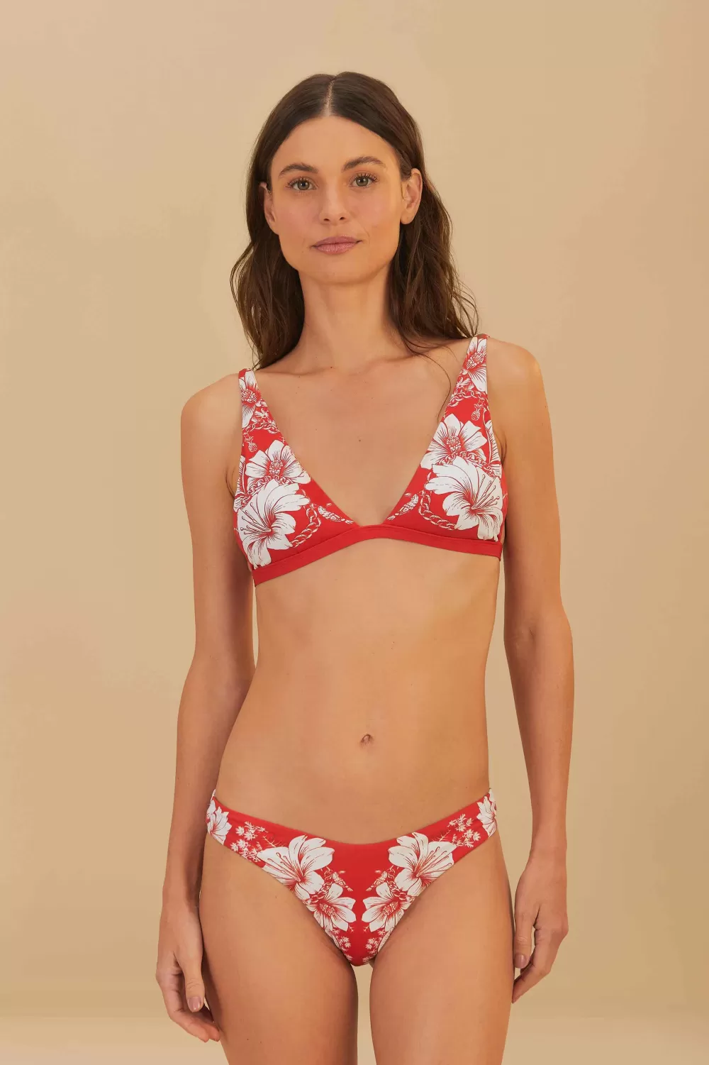 Floral Chains Triangle Bikini Top | FARM Rio Hot