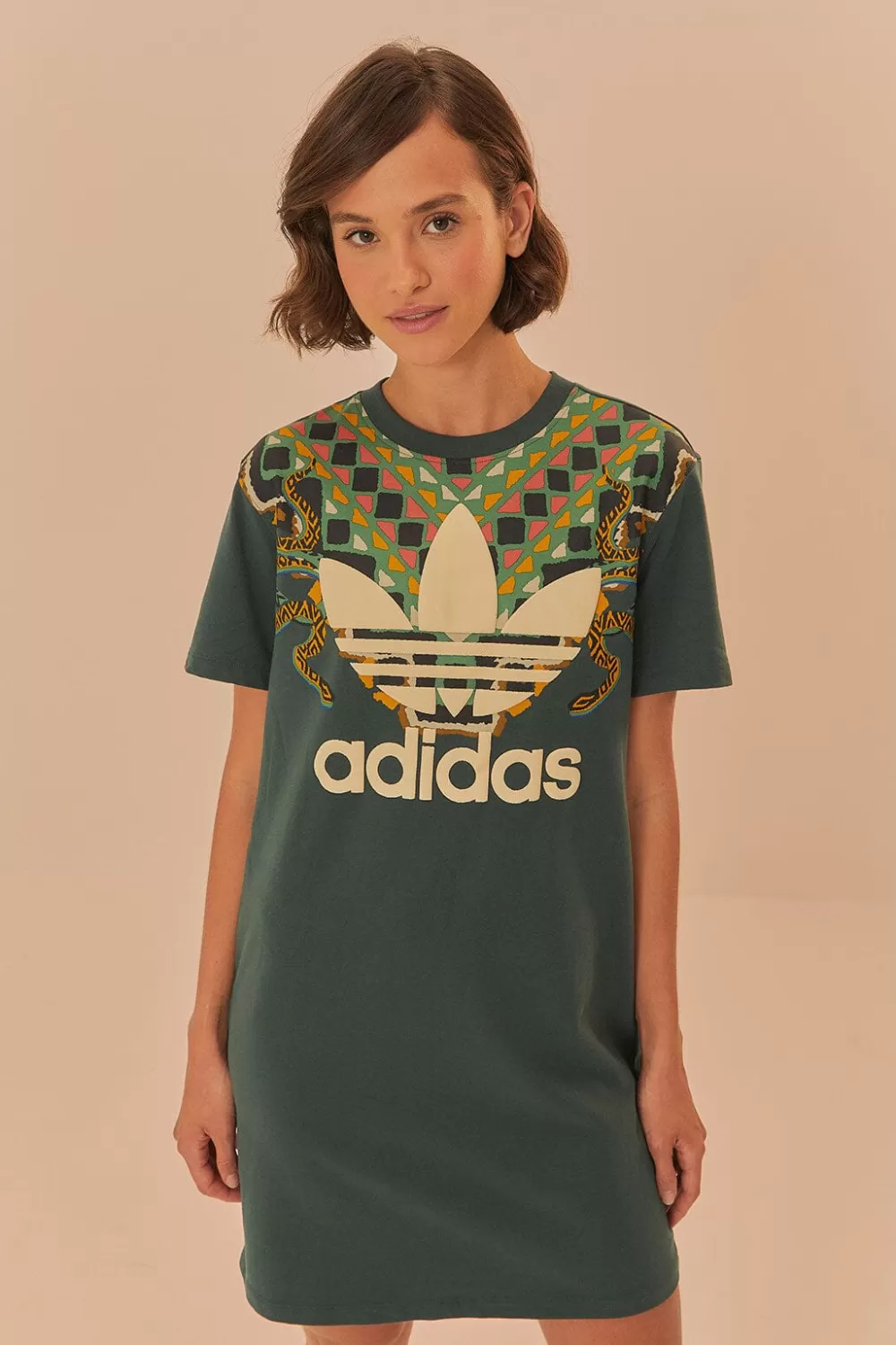 Green Adidas T-Shirt Dress | FARM Rio Online