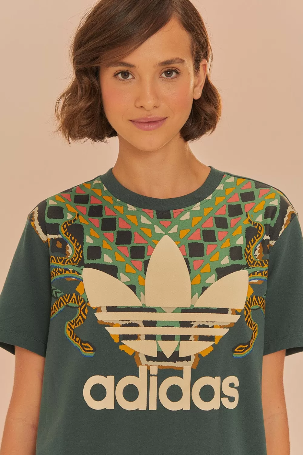 Green Adidas T-Shirt Dress | FARM Rio Online