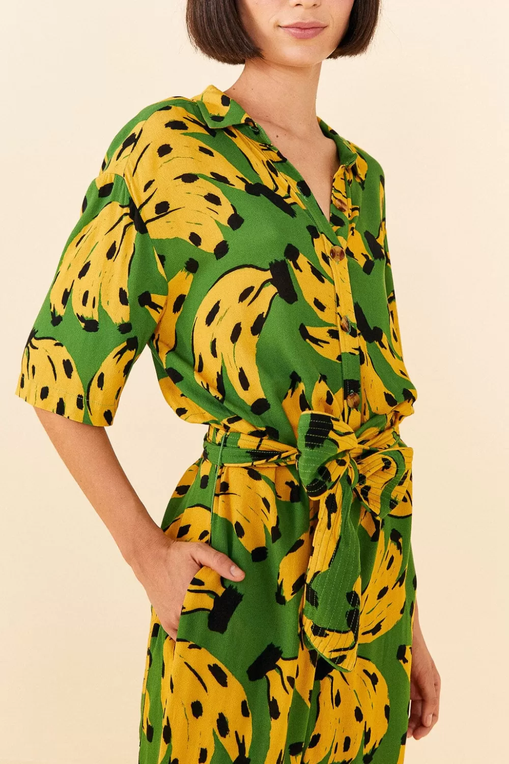 Green Bossa Banana Jumpsuit | FARM Rio Best