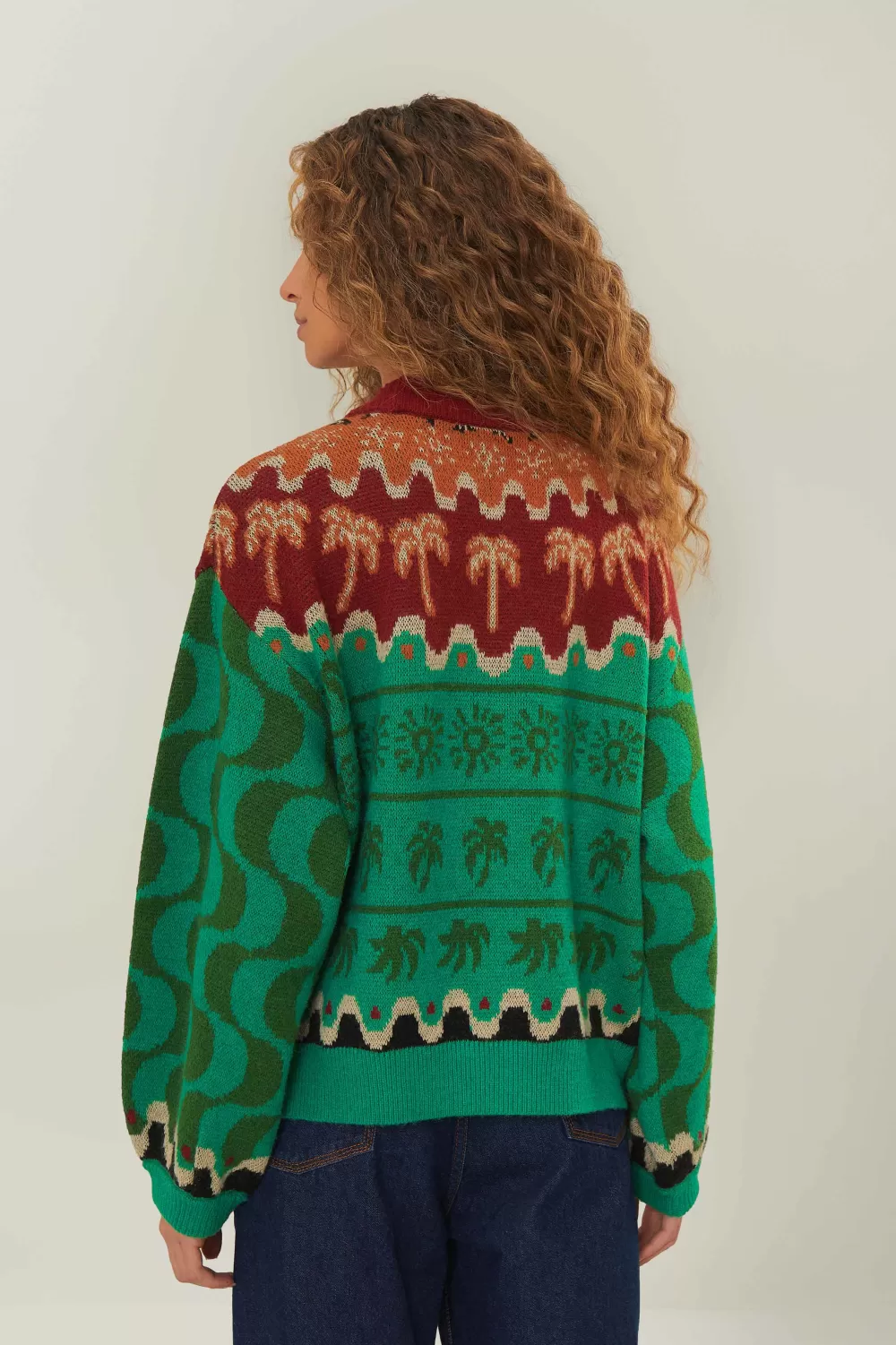 Green Christmas Toucans Knit Sweater | FARM Rio Shop