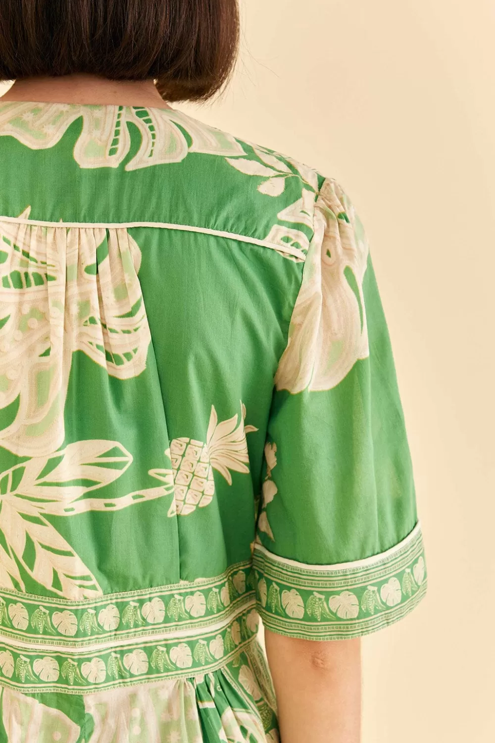 Green Lace Monsteras Jumpsuit | FARM Rio Best Sale
