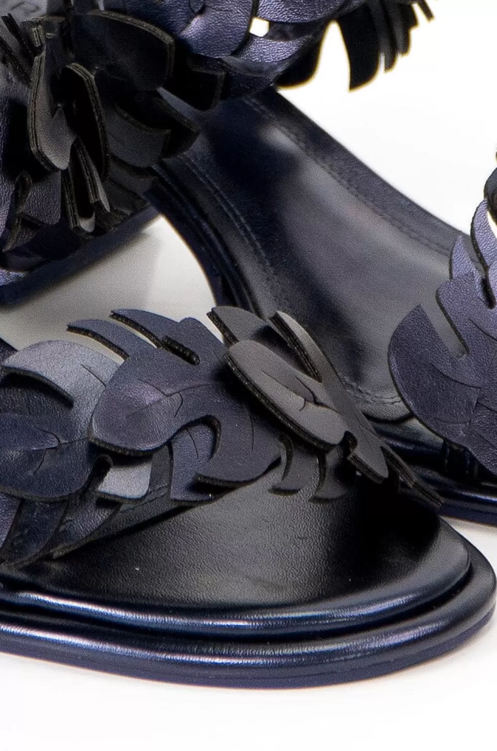 Green Monstera Mid Heel Sandal | FARM Rio Online