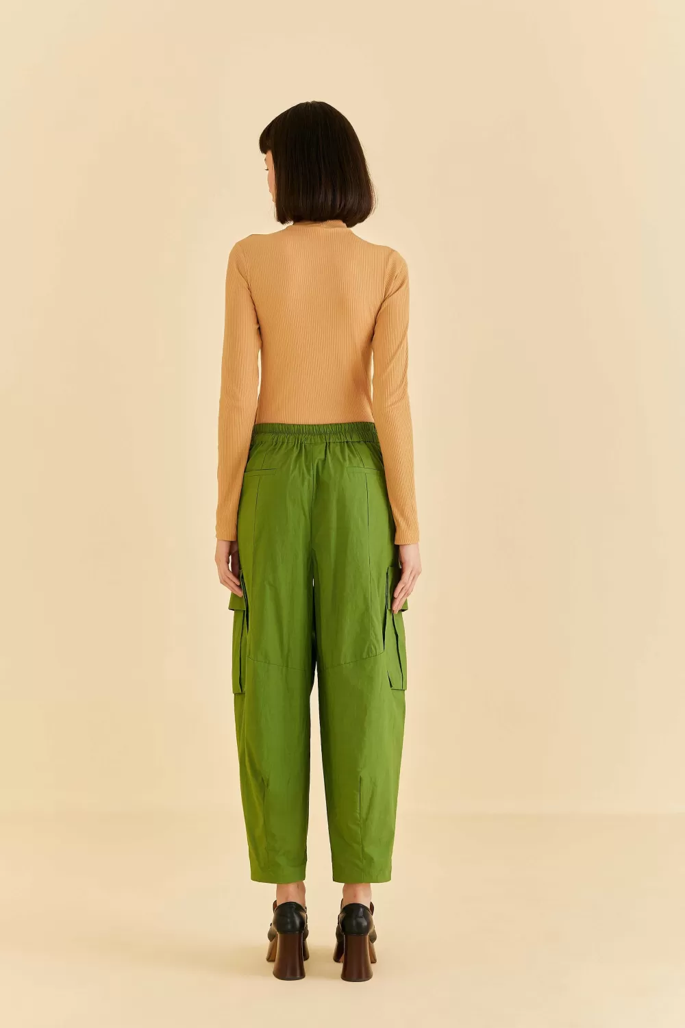Green Organic Cotton Cargo Pants | FARM Rio Discount