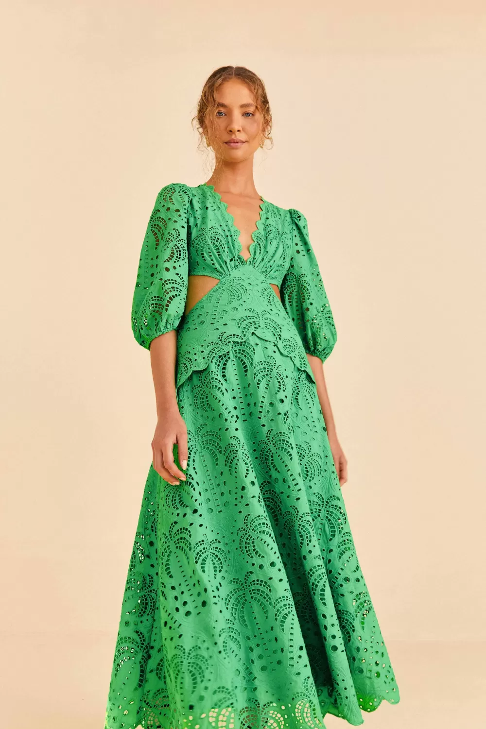 Green Richelieu Midi Dress | FARM Rio Clearance