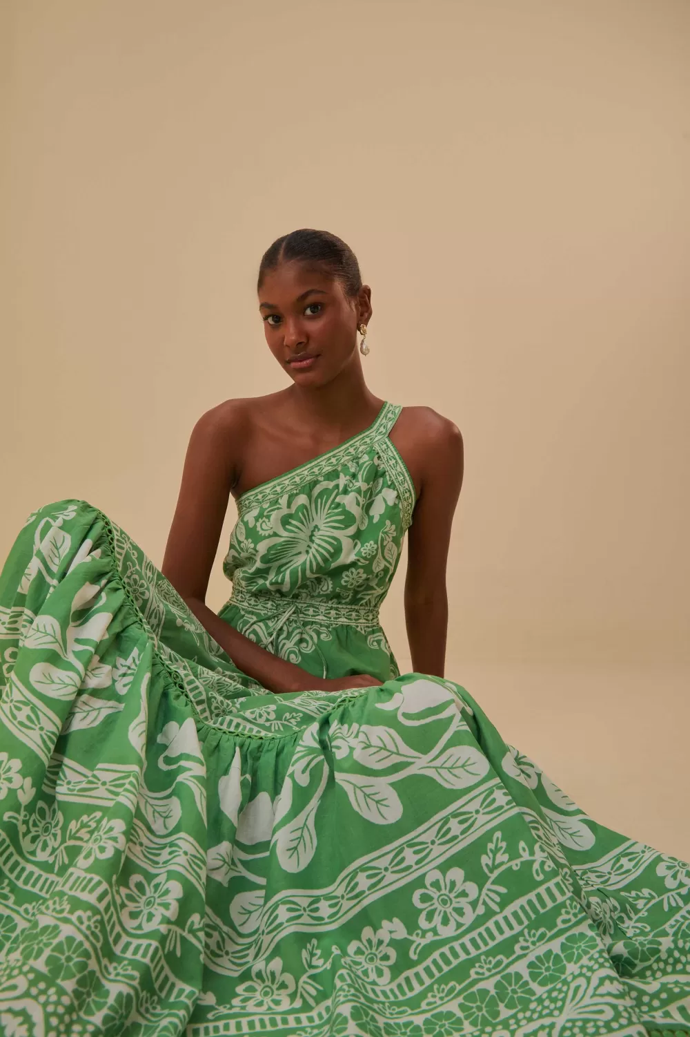 Green Sweet Garden Maxi Dress | FARM Rio Outlet