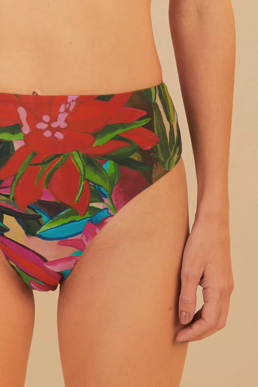Jardin De Reve High Waist Bikini Bottom | FARM Rio Cheap
