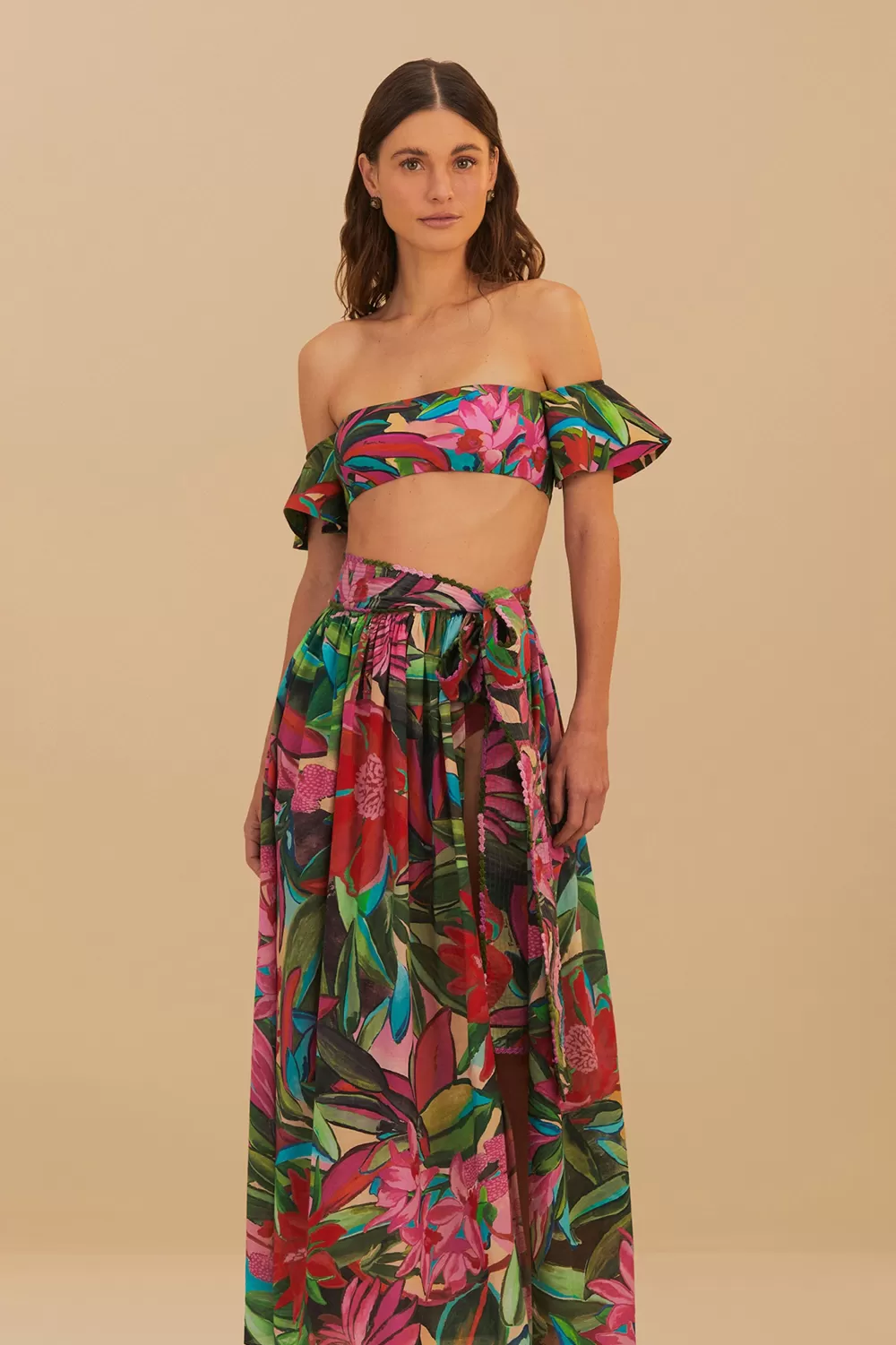 Jardin De Reve Midi Skirt | FARM Rio Store