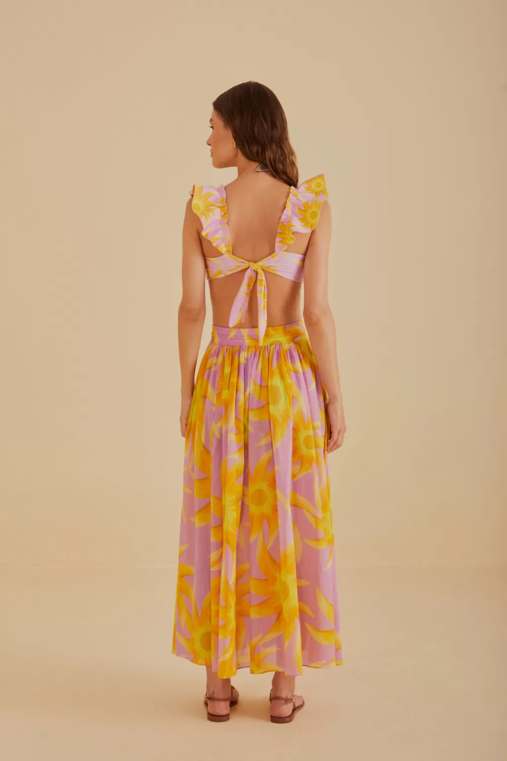 Light Pink Sunny Side Maxi Skirt | FARM Rio Fashion