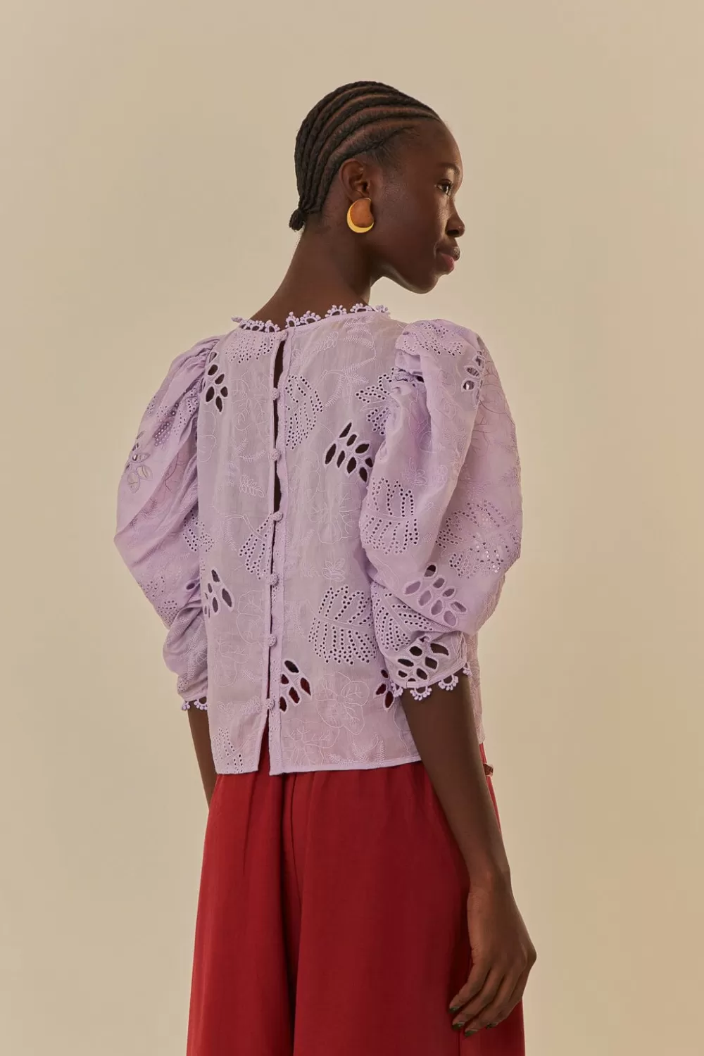 Lilac Sheer Blouse | FARM Rio Best