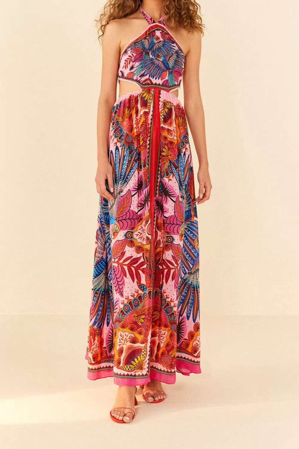 Macaw Scarf Maxi Dress | FARM Rio Cheap