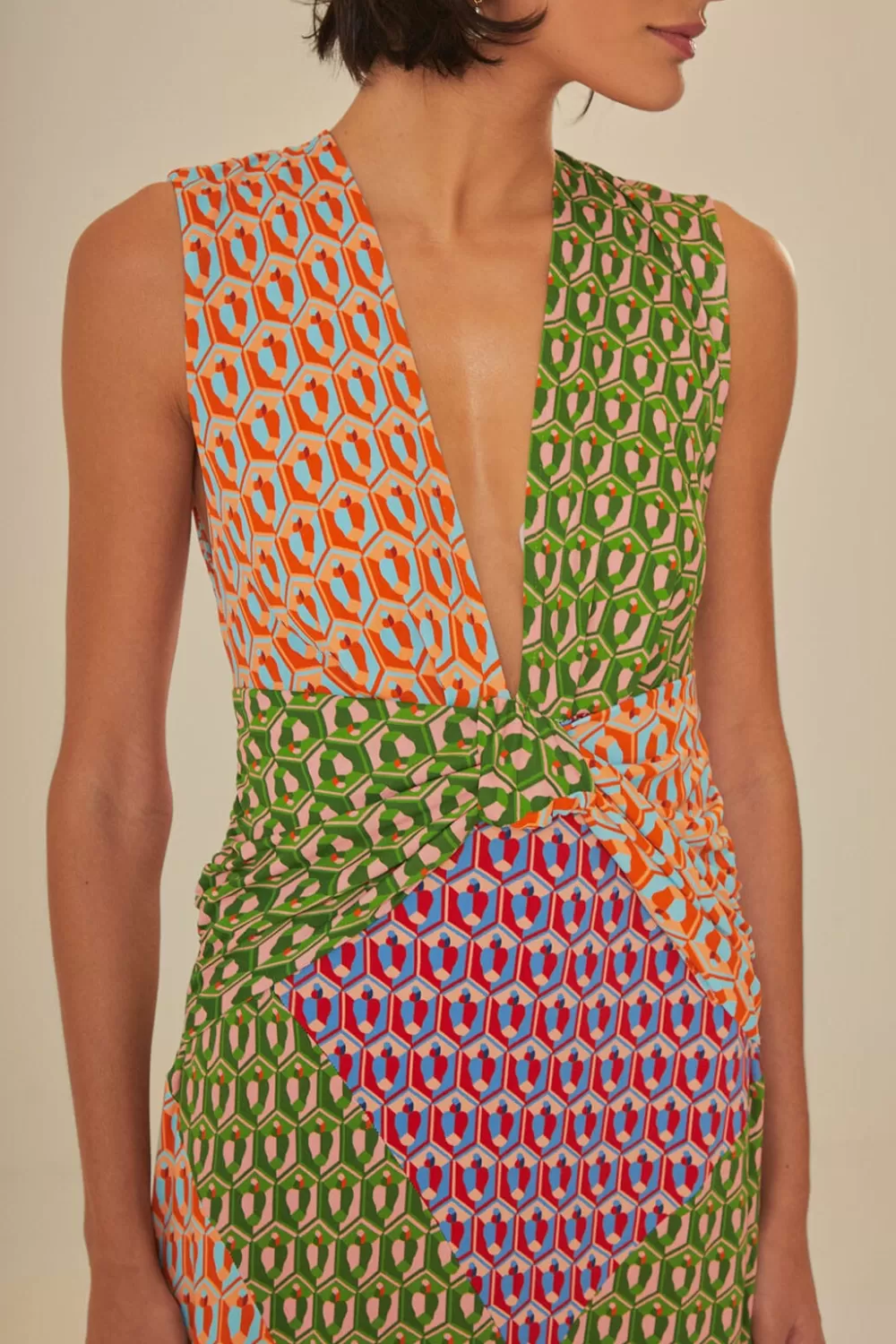 Mixed Cashew Knot Maxi Dress | FARM Rio Shop
