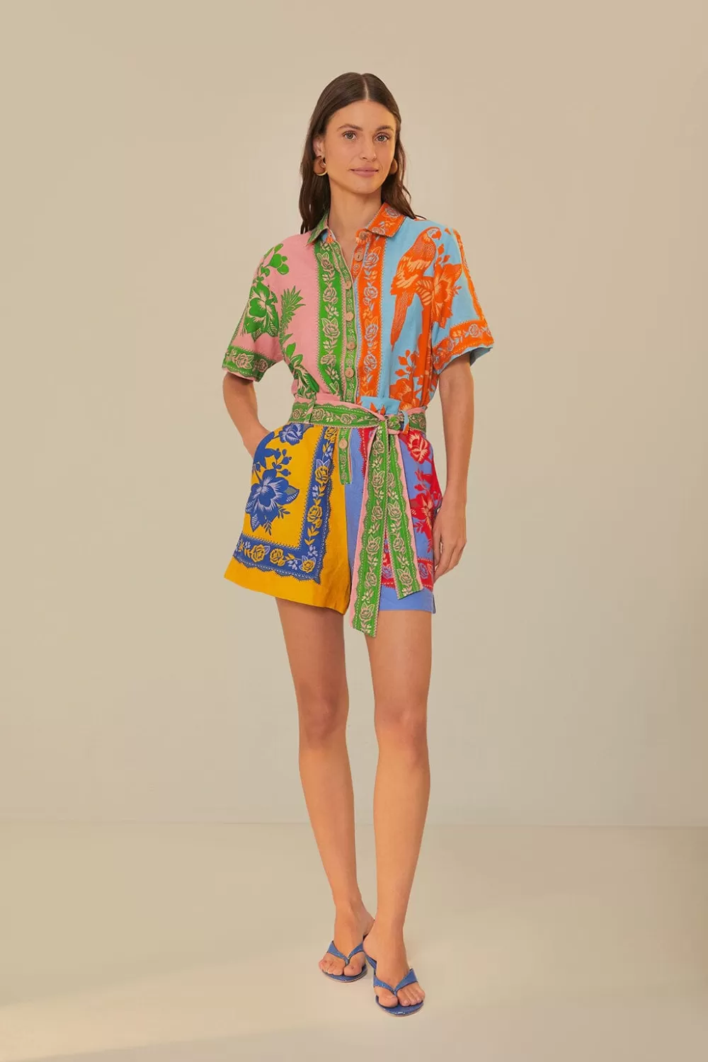 Mixed Lace Garden Scarves Romper | FARM Rio Best Sale
