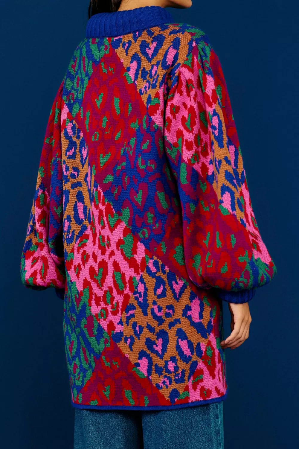 Mixed Leopard Pop Sweater Dress | FARM Rio Cheap