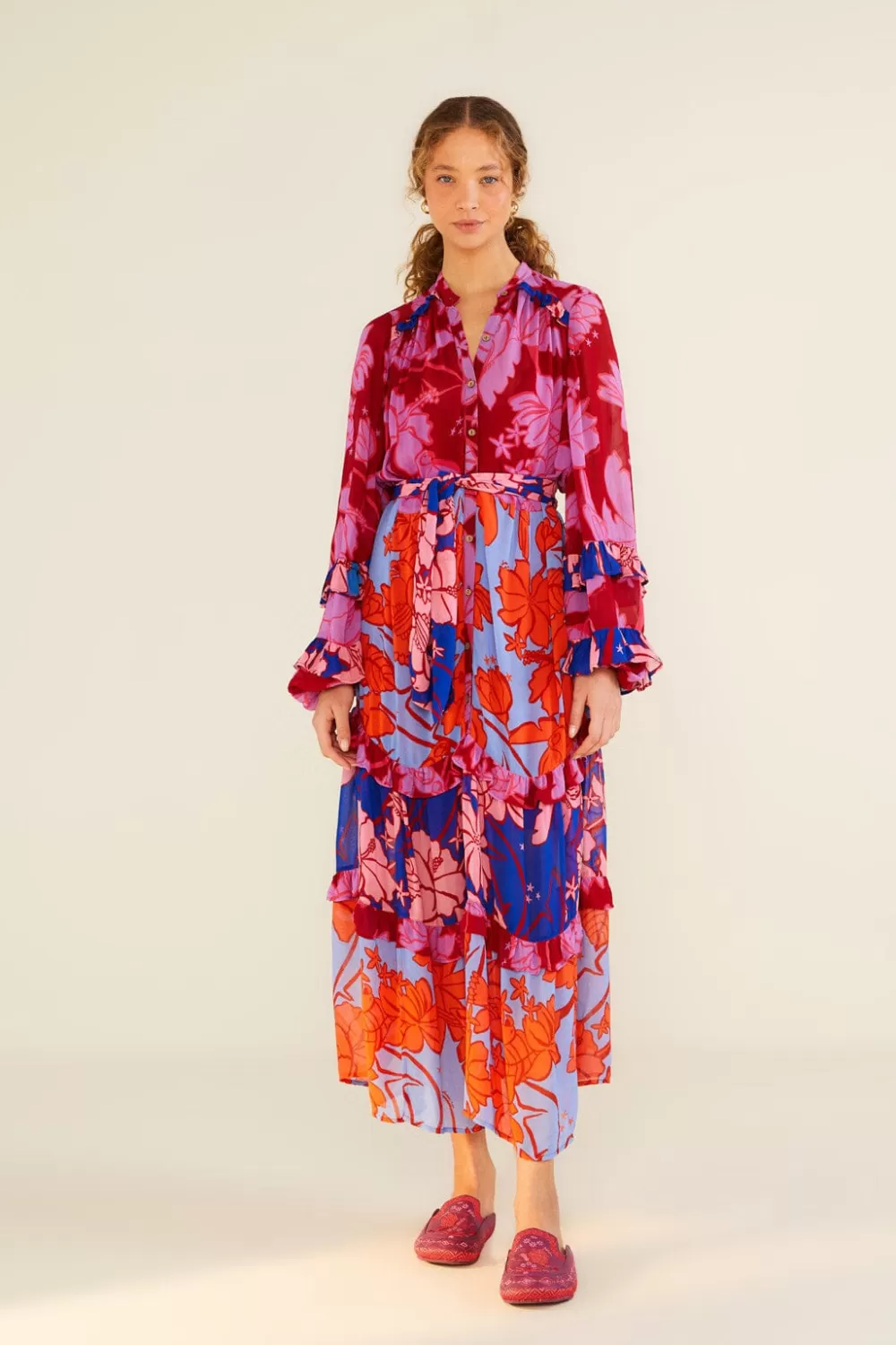 Mixed Living Nature Maxi Dress | FARM Rio Sale