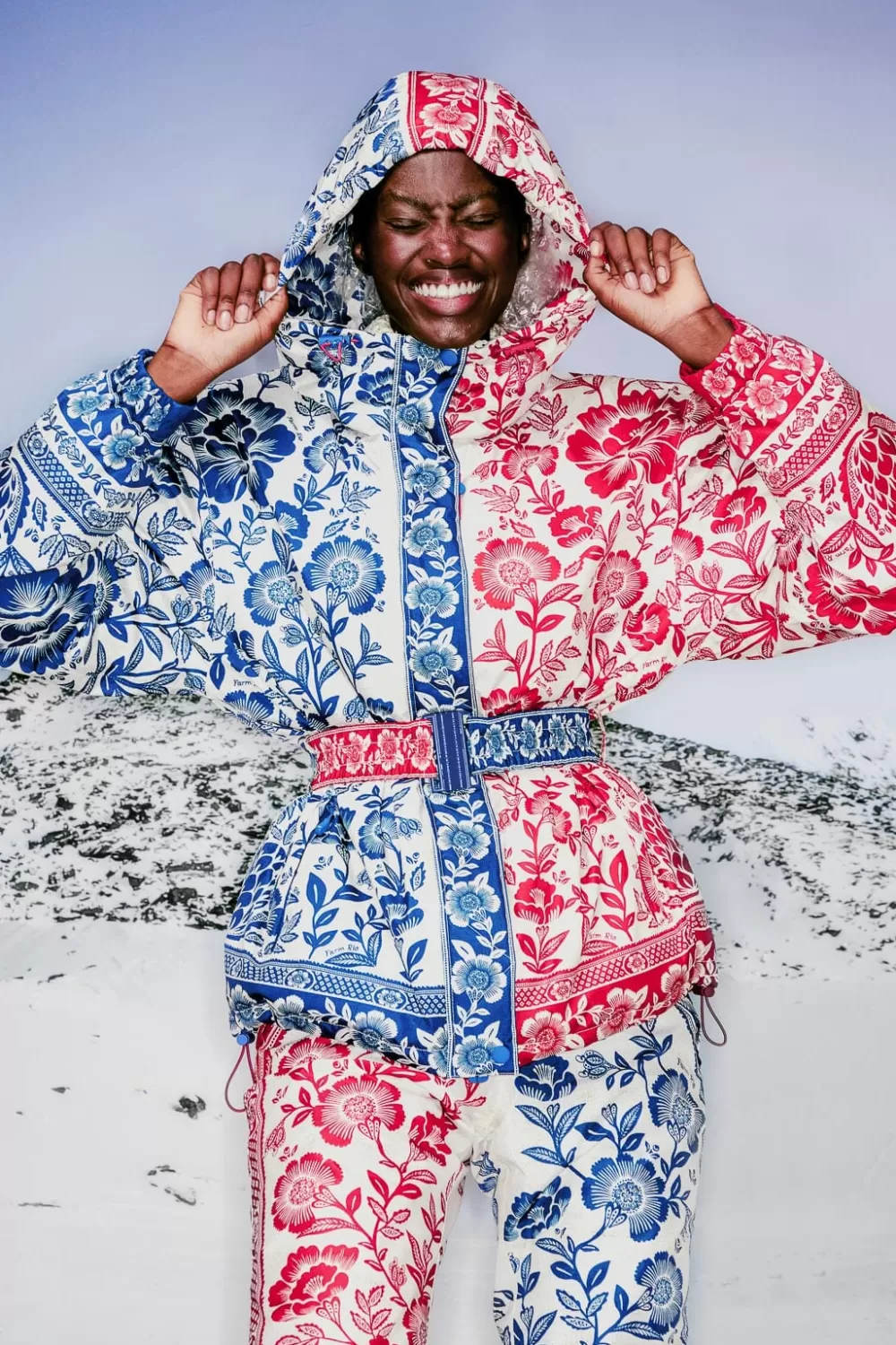 Mixed Pineapple Garden Ski Jacket | FARM Rio Flash Sale