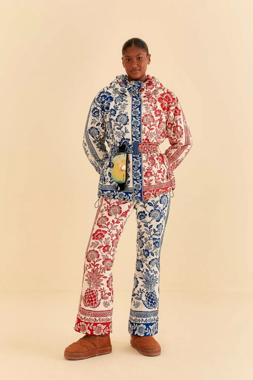 Mixed Pineapple Garden Ski Jacket | FARM Rio Flash Sale