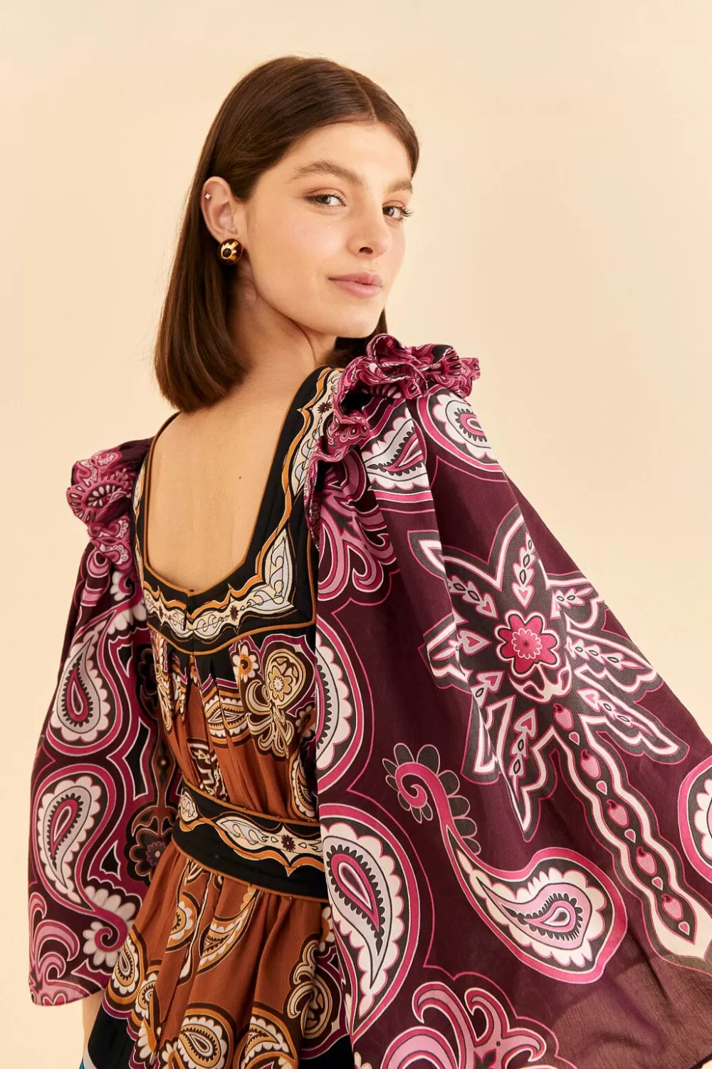 Multicolor Sweet Mermaids Midi Dress | FARM Rio Flash Sale