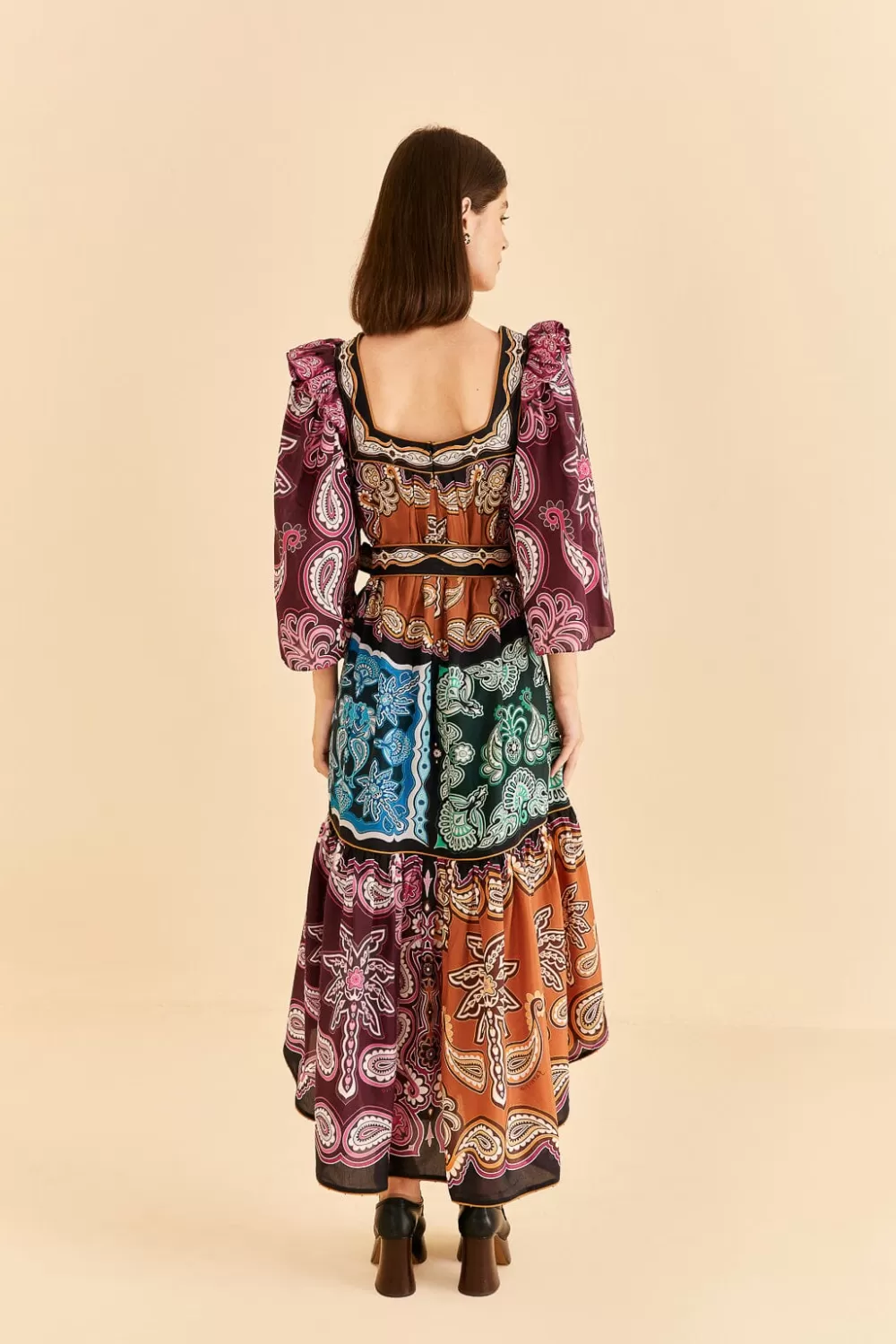 Multicolor Sweet Mermaids Midi Dress | FARM Rio Flash Sale