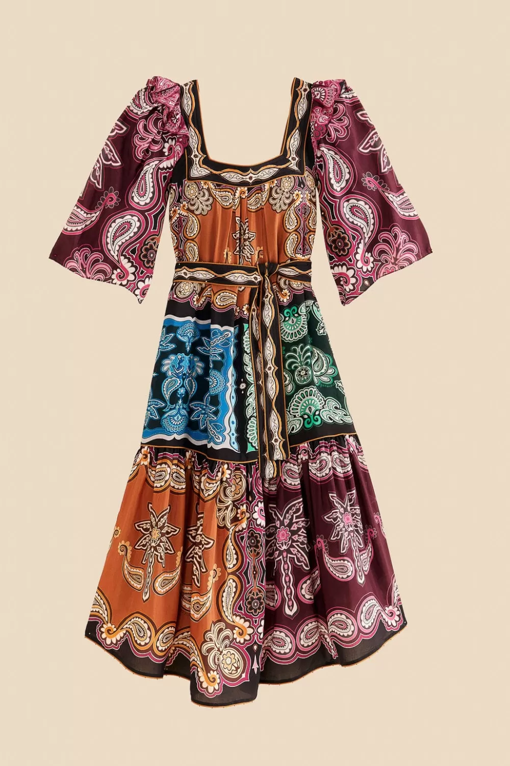 Multicolor Sweet Mermaids Midi Dress | FARM Rio Flash Sale