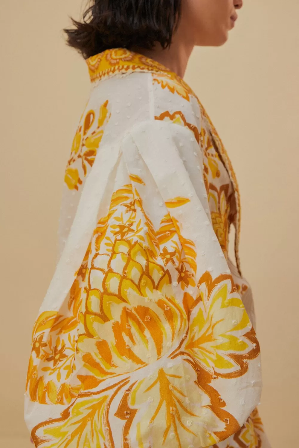 Off-White Aura Floral Blouse | FARM Rio New