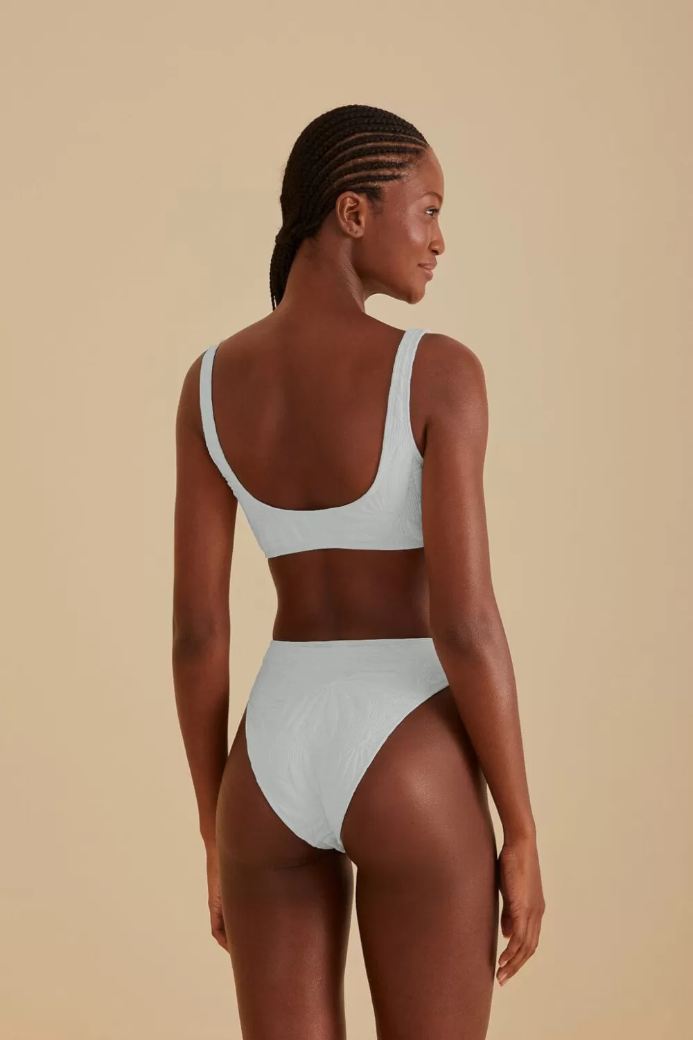Off-White Banana Matelasse Bikini Bottom | FARM Rio Sale