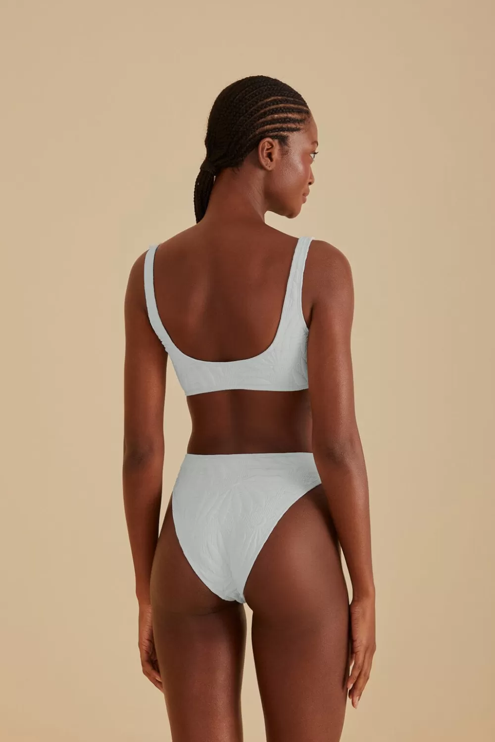 Off-White Banana Matelasse Bikini Top | FARM Rio Flash Sale