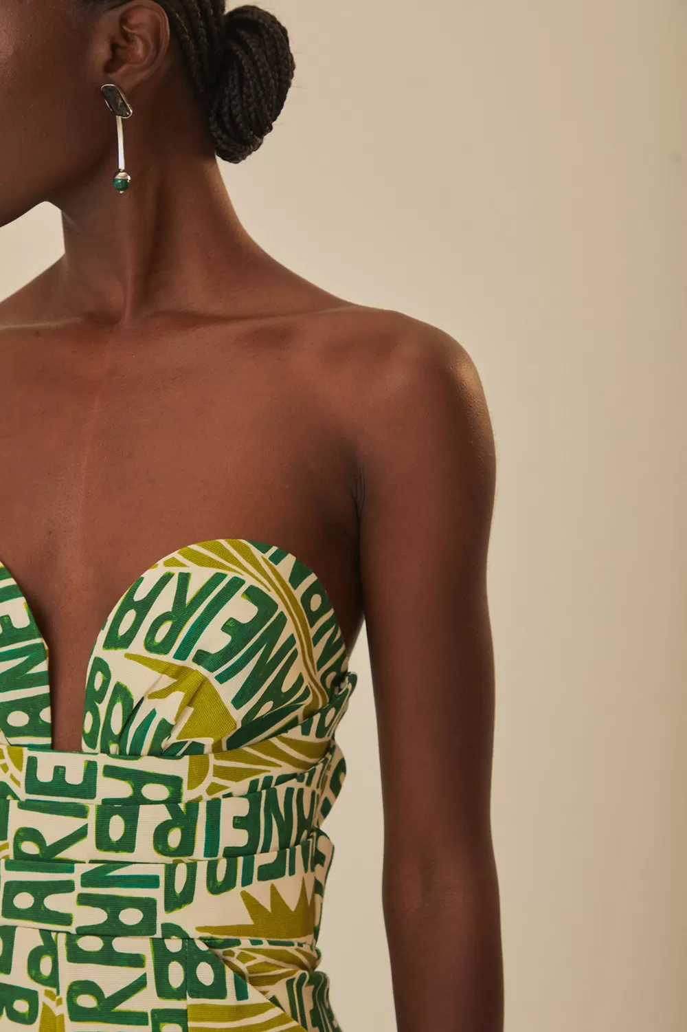 Off-White Banana Typography Strapless Jumpsuit | FARM Rio Best Sale