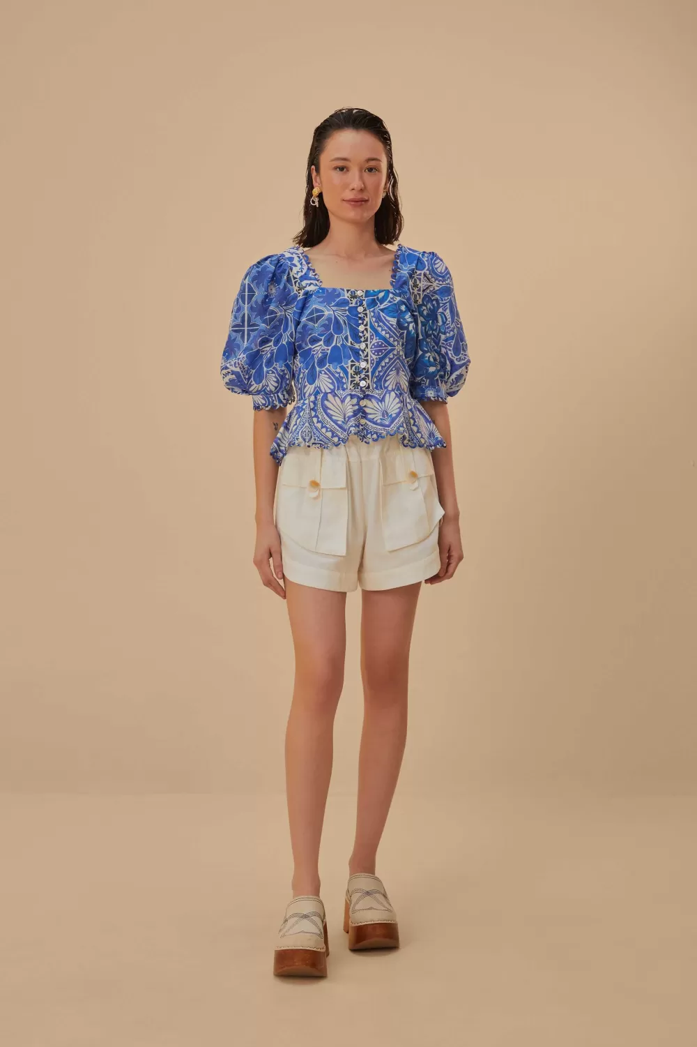 Off-White Cargo Pockets Shorts | FARM Rio Cheap