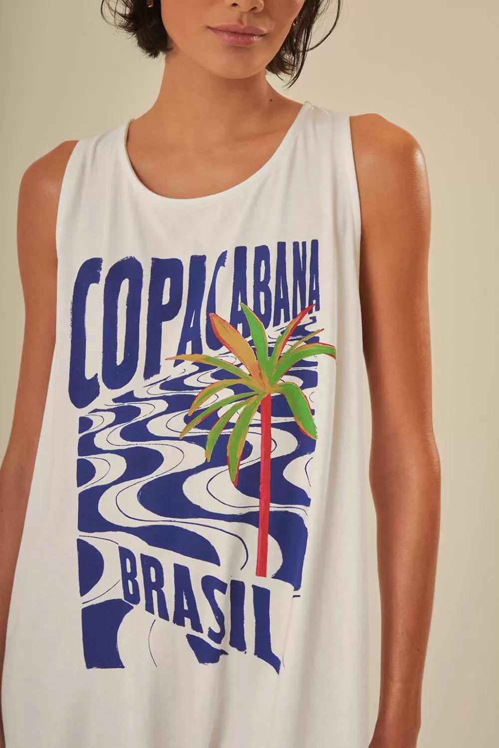 Off-White Copacabana Jersey Jumpsuit | FARM Rio Sale