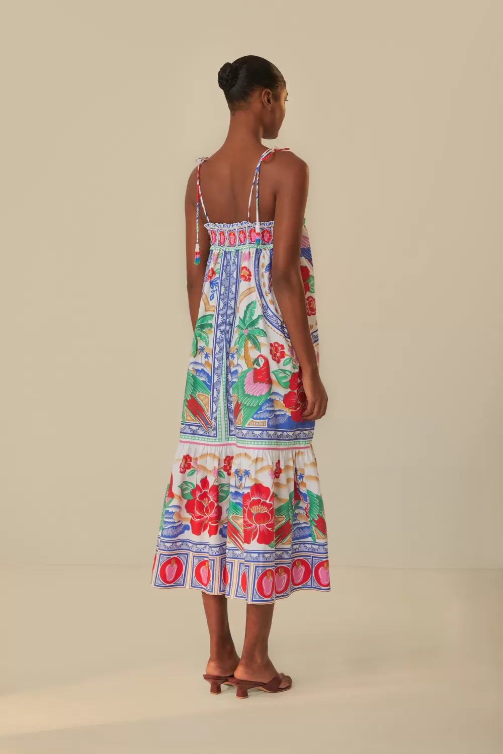Off-White Flowers Beach Maxi Dress | FARM Rio Hot