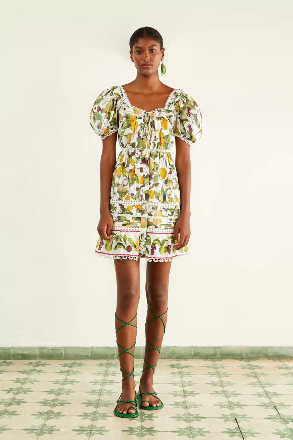 Off-white Fruit Orchard Mini Dress | FARM Rio Best Sale