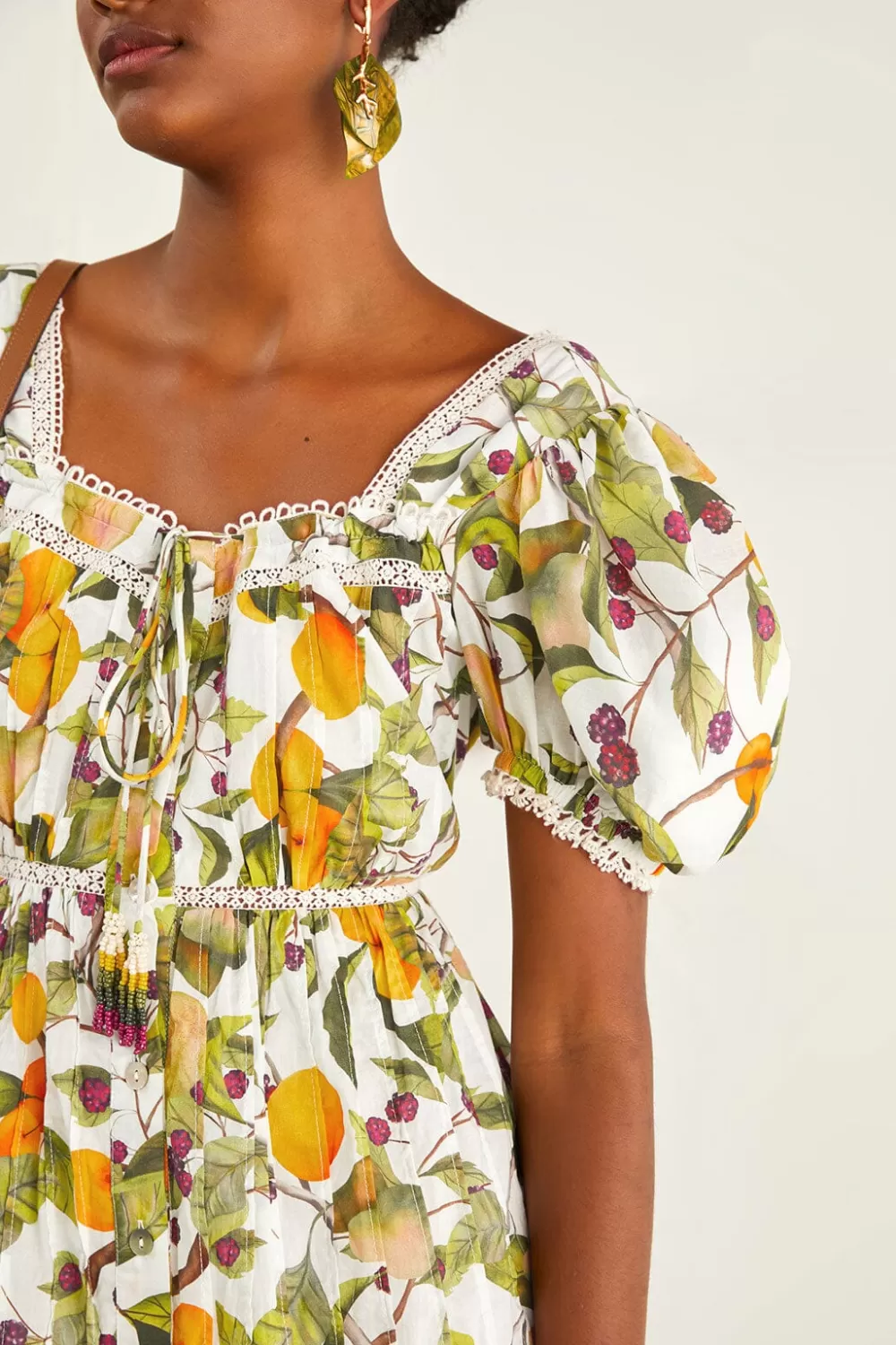 Off-white Fruit Orchard Mini Dress | FARM Rio Best Sale