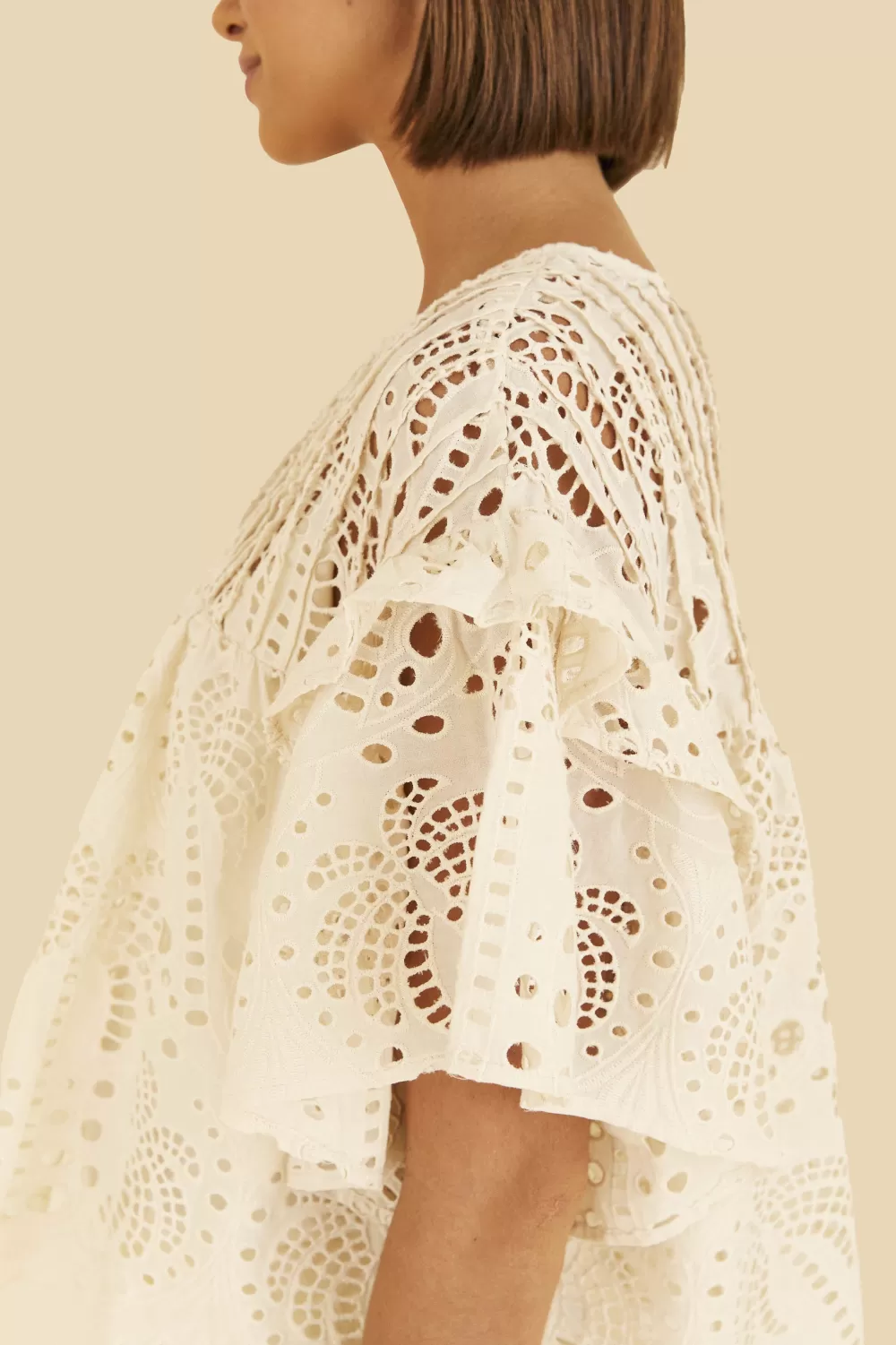 Off-White Palm Tree Richilier Blouse | FARM Rio Sale
