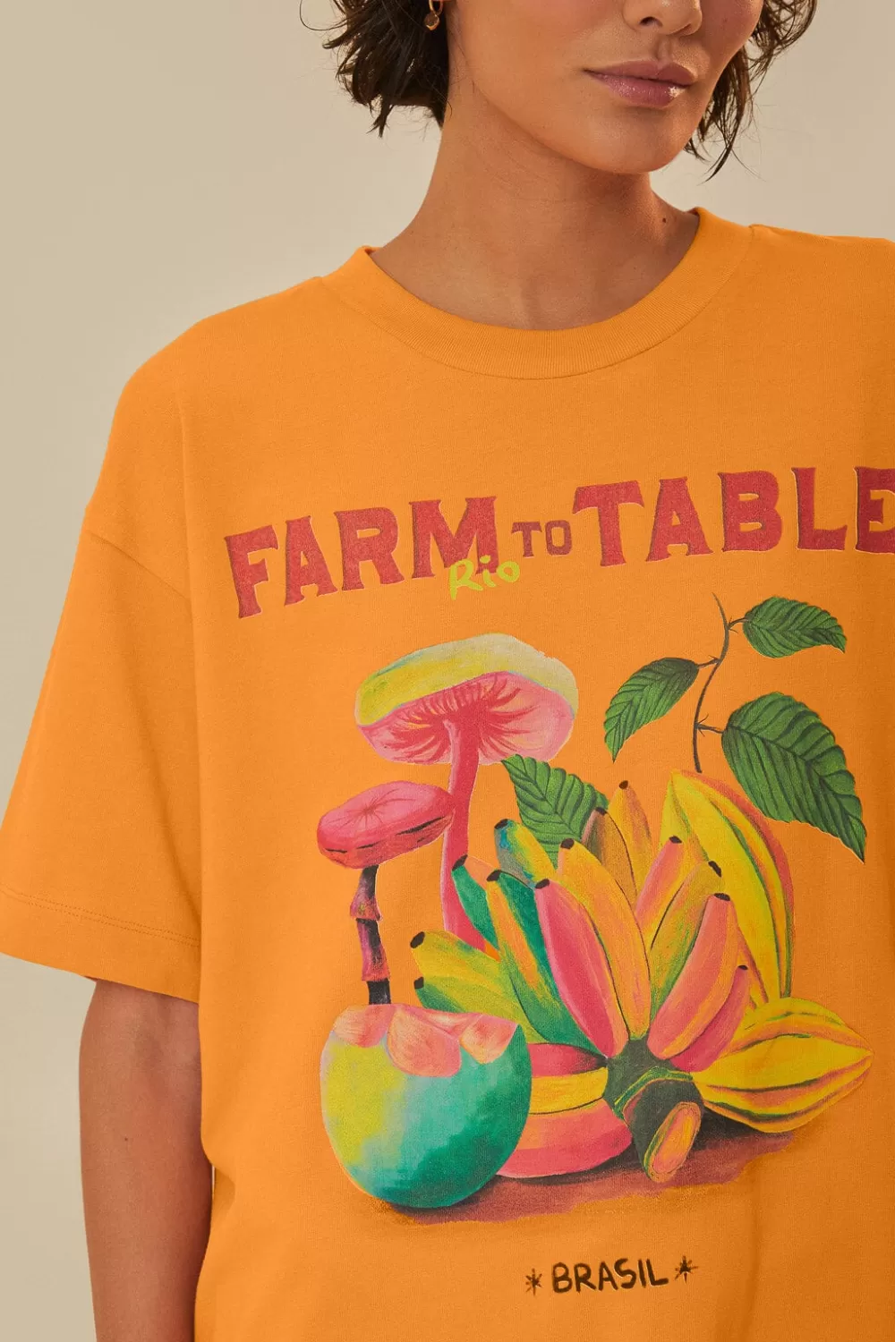 Orange To Table Organic Cotton T-Shirt | FARM Rio Store