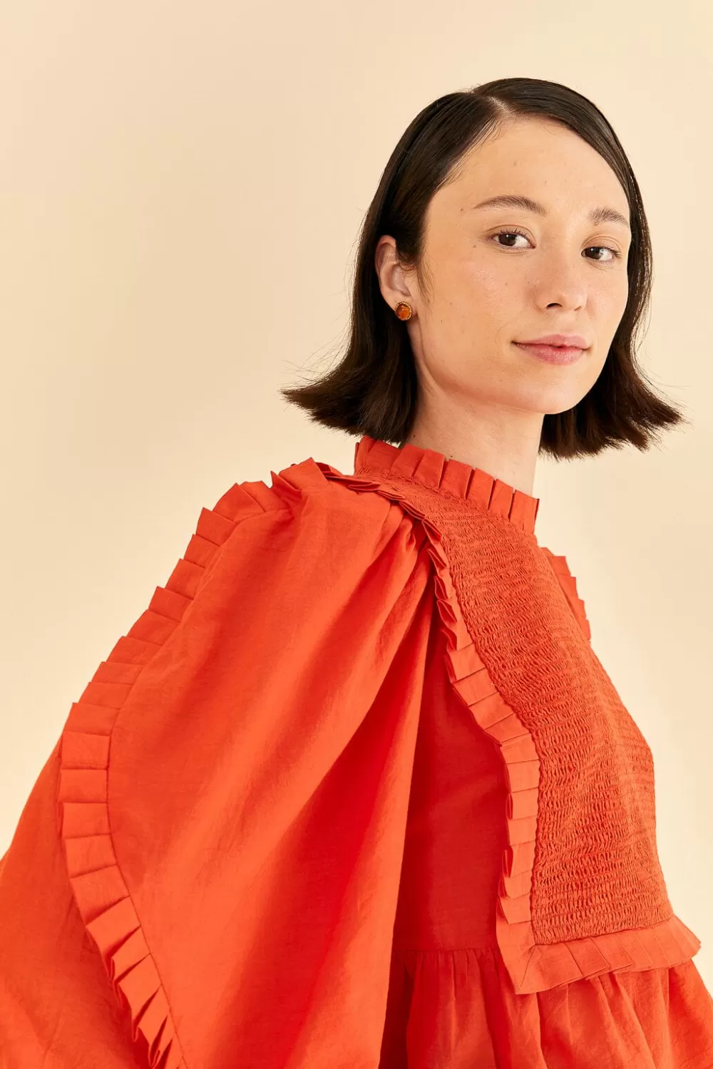 Orange Smocked Blouse | FARM Rio Best