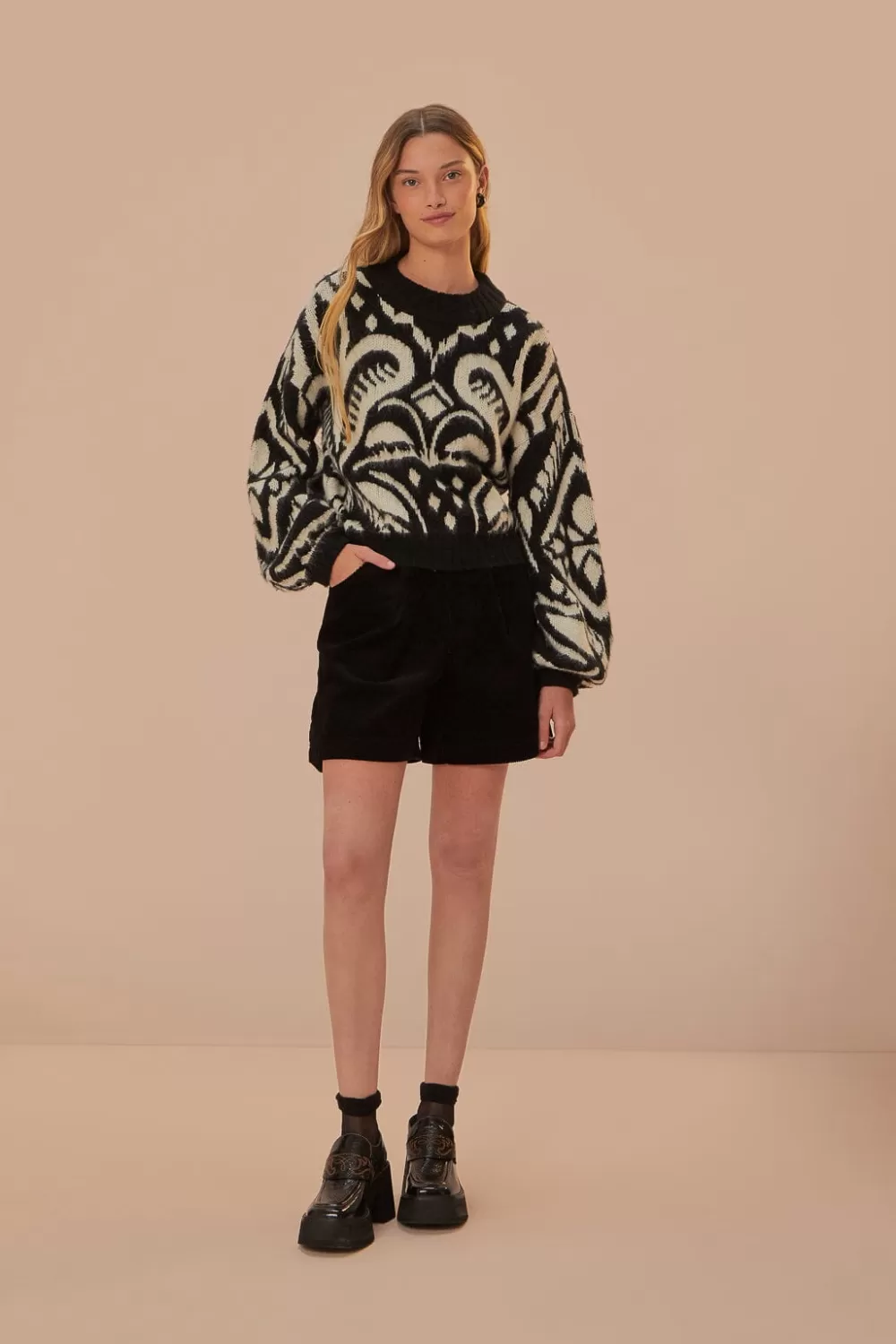 Pineapple Ikat Knit Sweater | FARM Rio Shop