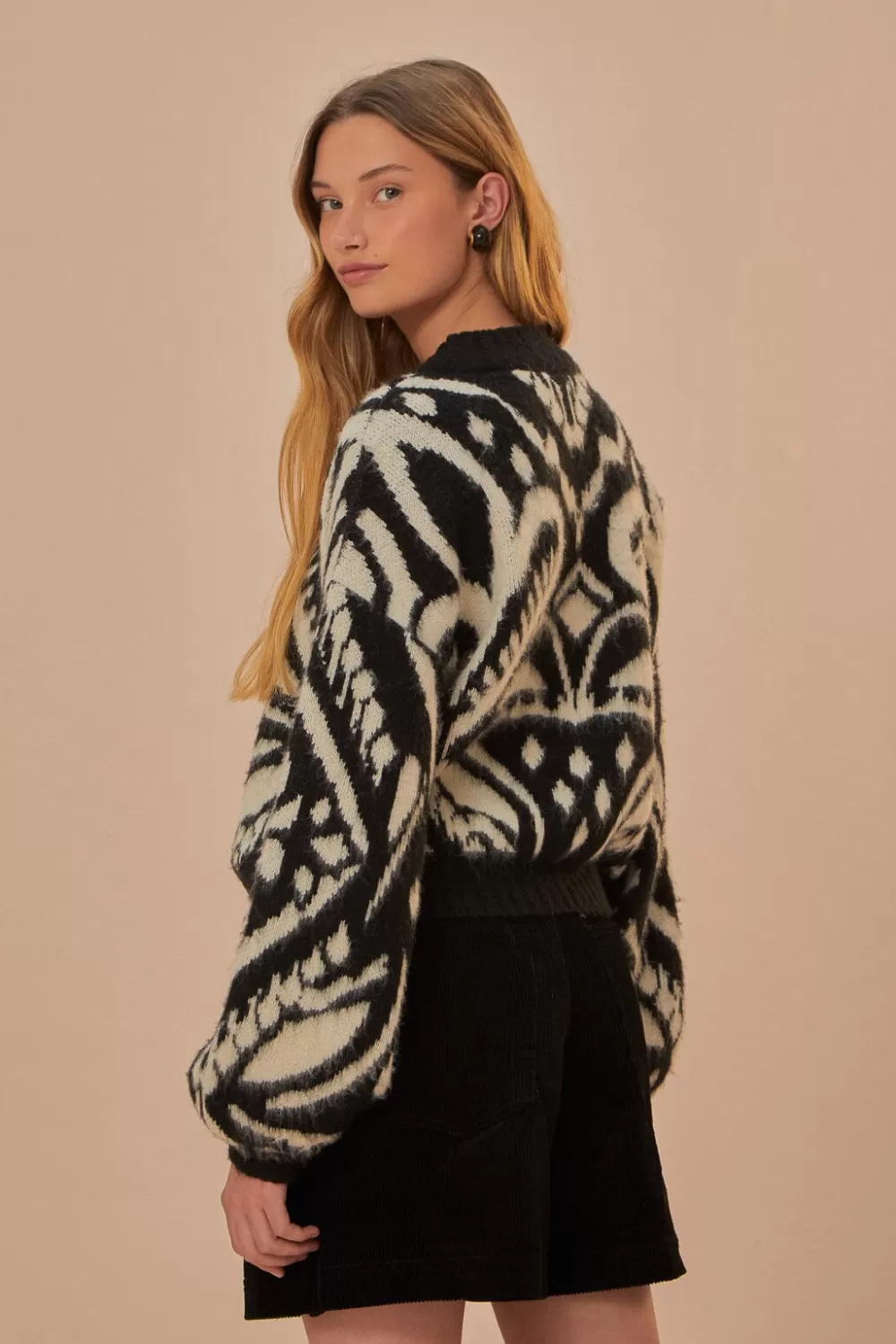 Pineapple Ikat Knit Sweater | FARM Rio Shop