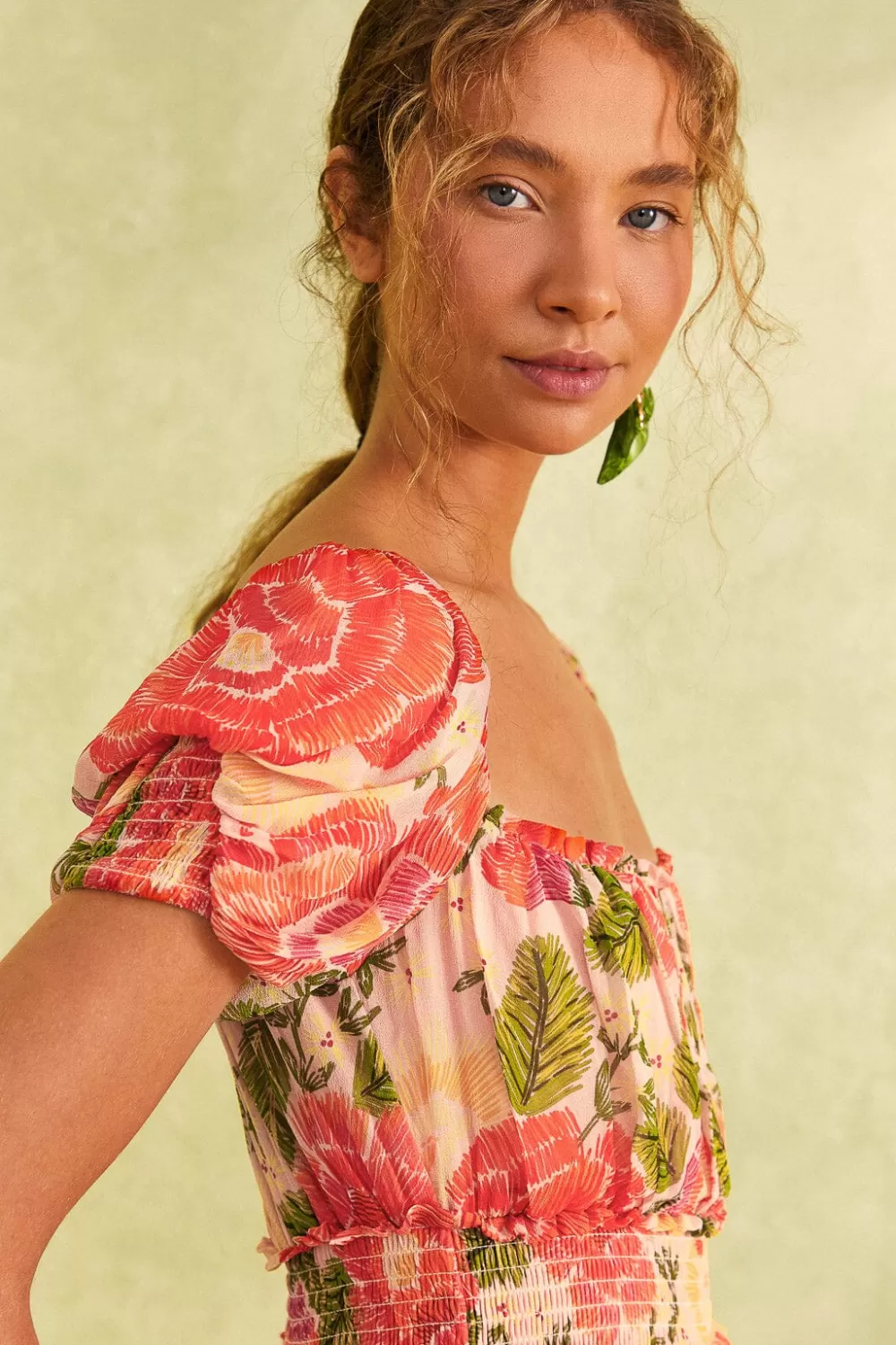 Pink Blooming Floral Maxi Dress | FARM Rio Discount