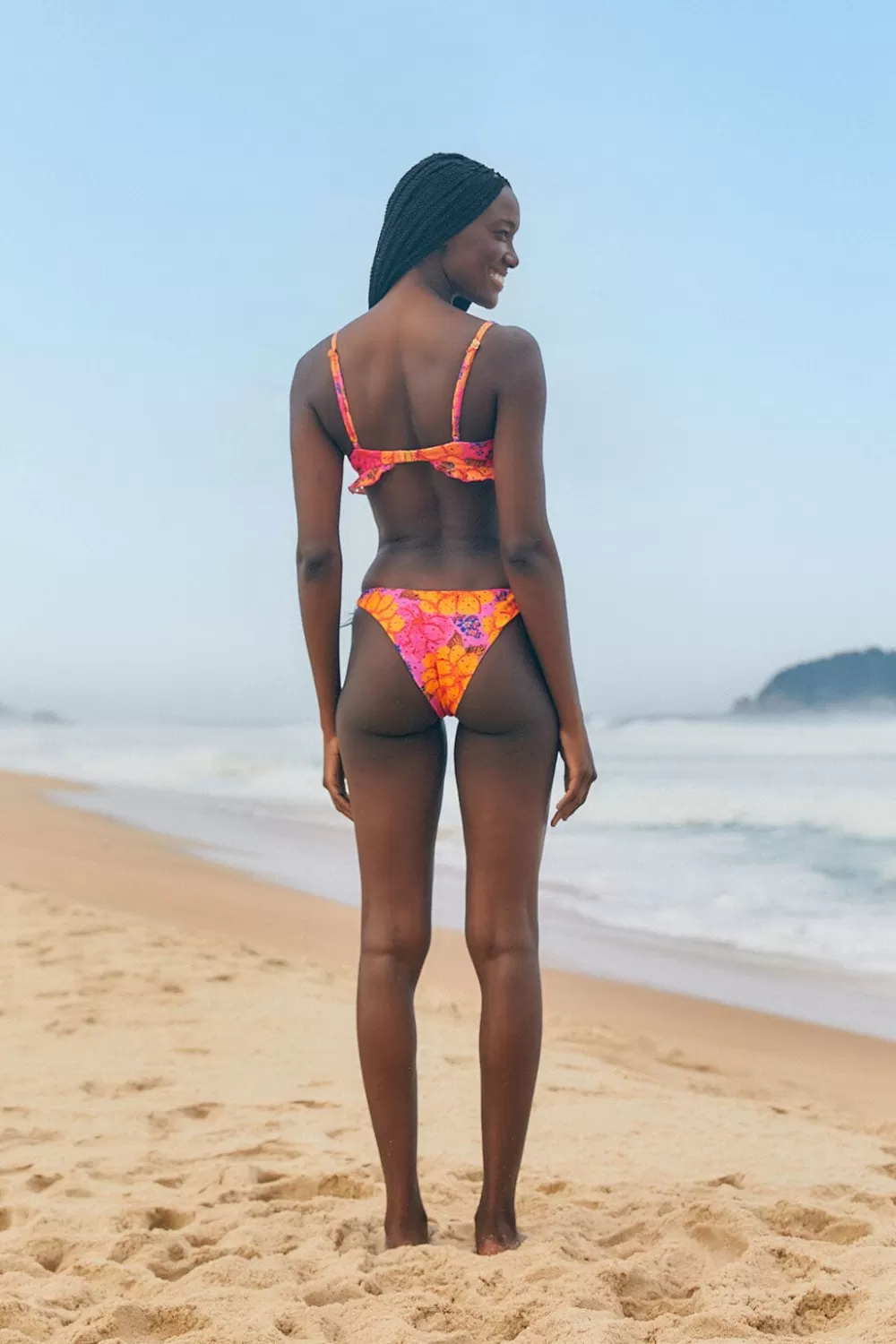 Pink Flowers Garden Bikini Top | FARM Rio New