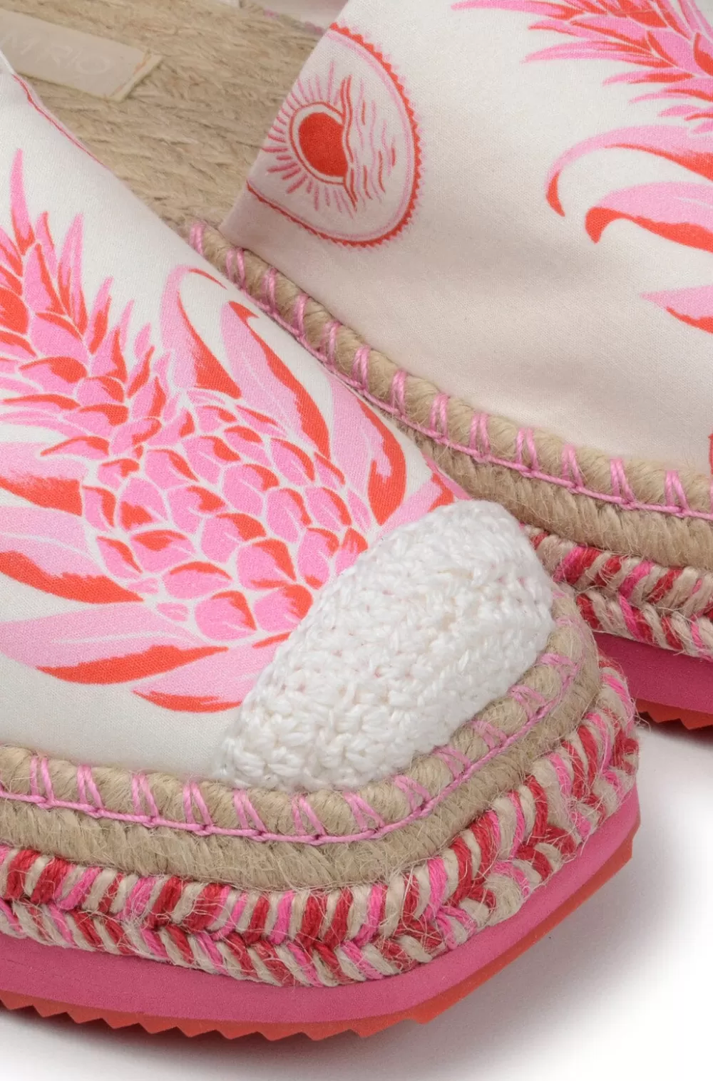 Pink Fruit Juice Espadrille Platform Sandal | FARM Rio Online