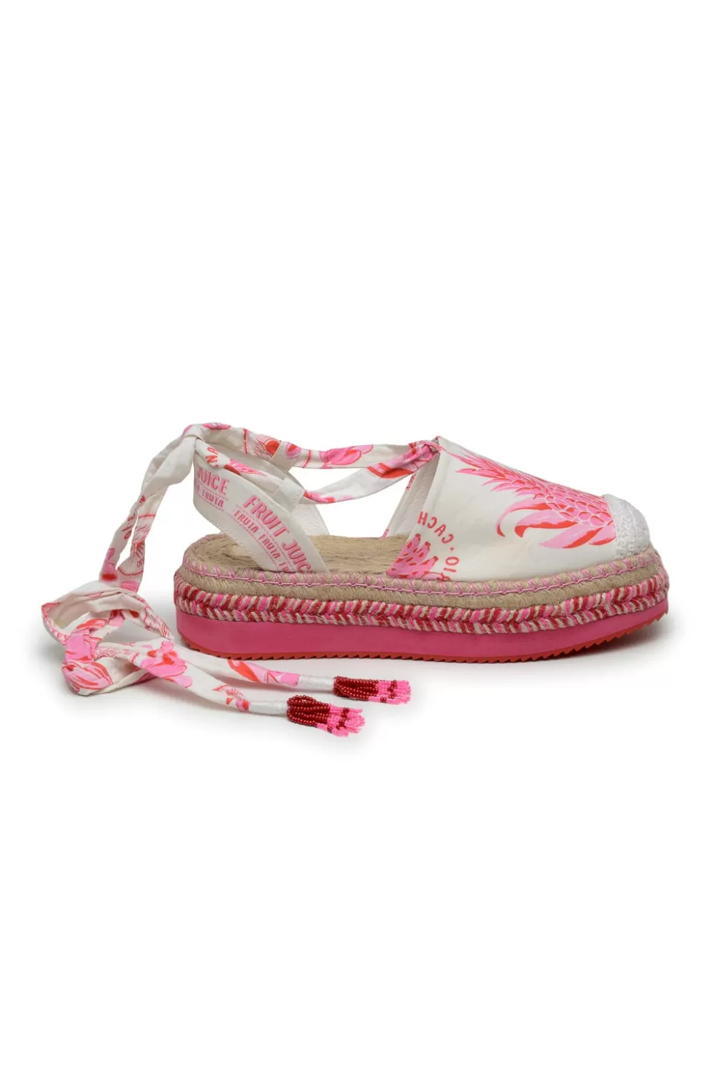Pink Fruit Juice Espadrille Platform Sandal | FARM Rio Online