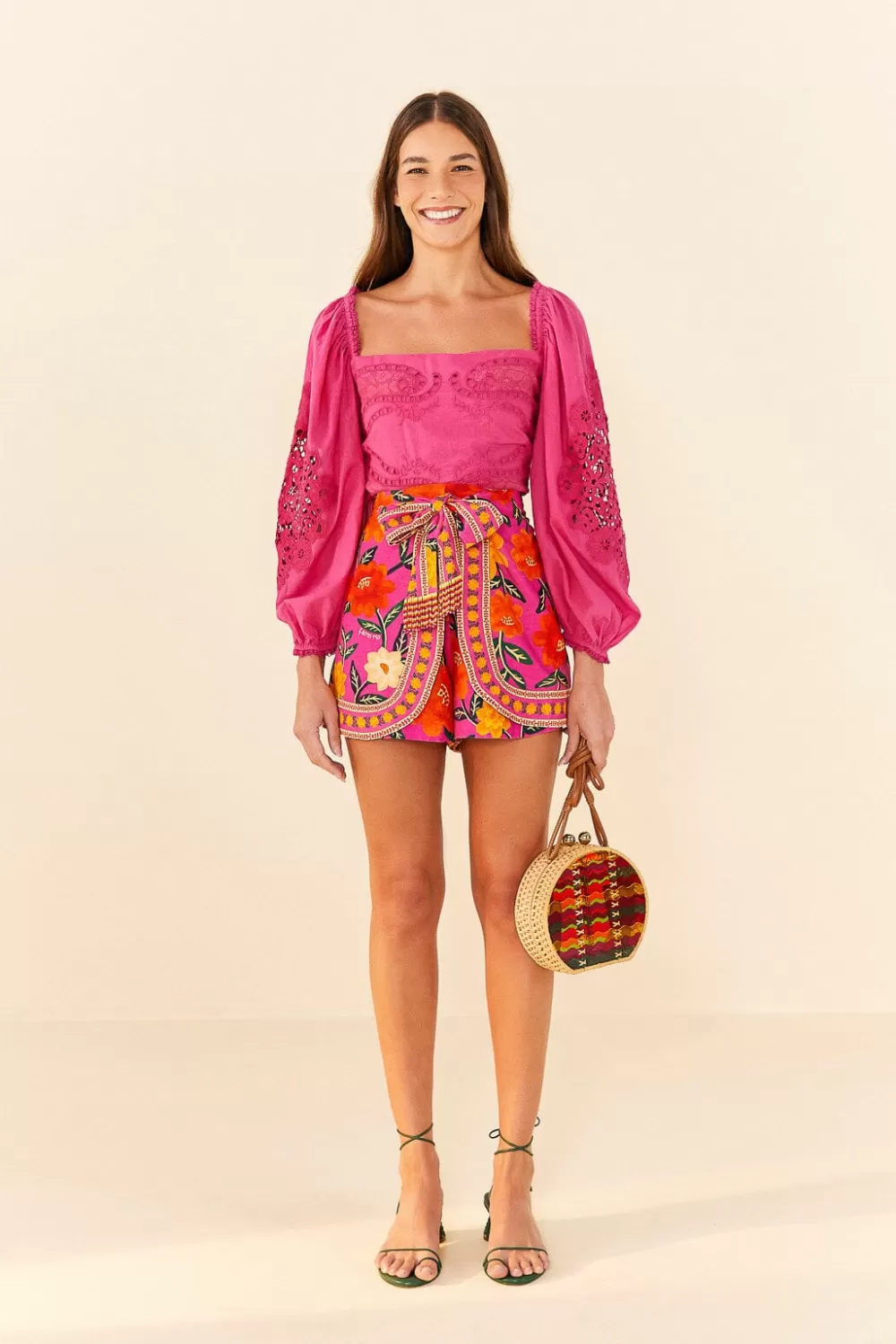 Pink Lace Blouse | FARM Rio New