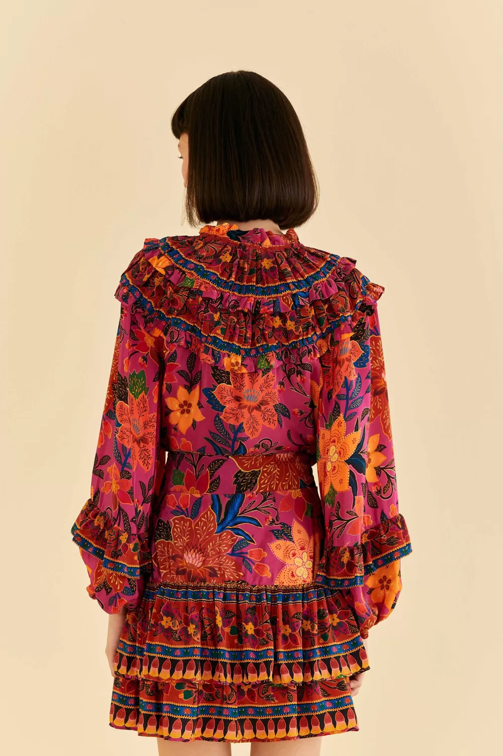 Pink Tropical Tapestry Mini Skirt | FARM Rio Best