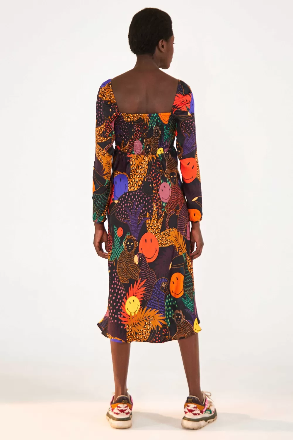 Pop Jungle Smiley® Midi Dress | FARM Rio Store