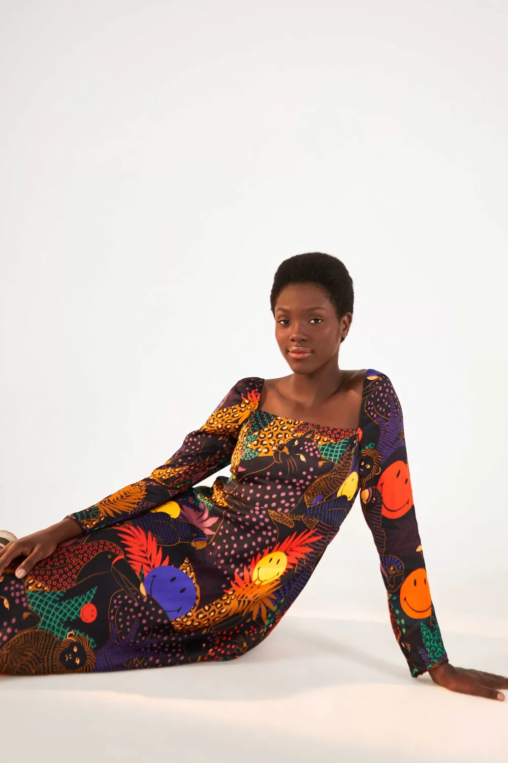 Pop Jungle Smiley® Midi Dress | FARM Rio Store