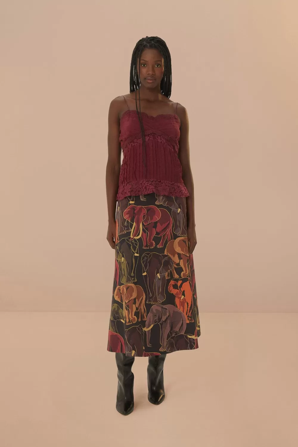 Purple Lace Sleeveless Blouse | FARM Rio Online